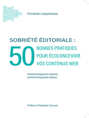 cover image of Sobriété éditoriale